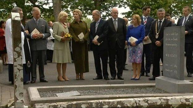 Britain's Prince Charles visited the Sligo grave earlier this year as part of a series of events marking the 150th anniversary of the poet's birth