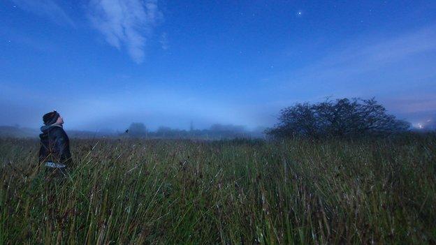 This lunar fog bow, or moon bow, was spotted in Maghera by Martin McKenna