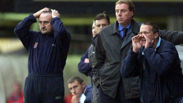 Frank Lampard and Harry Redknapp at West Ham