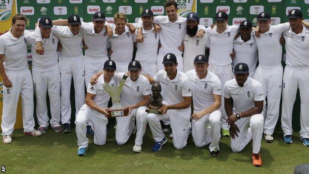 England celebrate