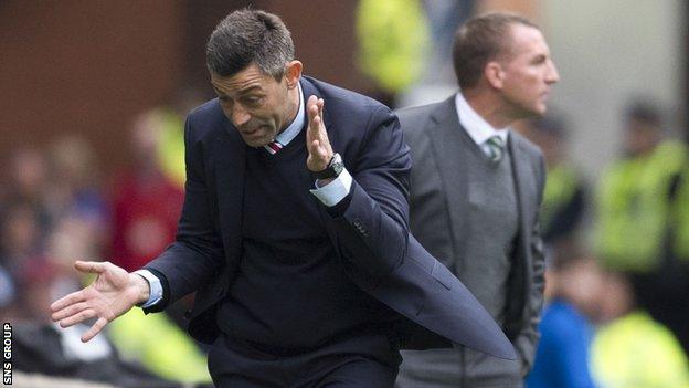 Rangers manager Pedro Caixinha was on the losing side in last weekend's Old Firm derby at Ibrox