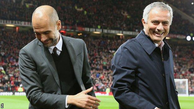 Pep Guardiola and Jose Mourinho