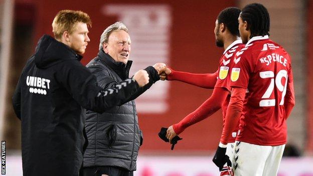 Neil Warnock was all smiles after Middlesbrough held on for only a second win in six Championship matches