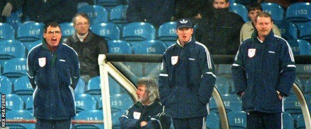 Dario Gradi, Steve Holland and Neil Baker