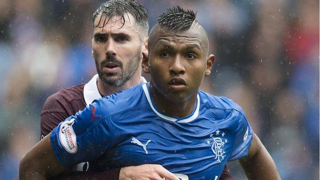 Rangers striker Alfredo Morelos