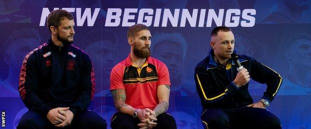 Wigan's Sean O'Loughlin, Catalans' Sam Tomkins and Warrington's Blake Austin