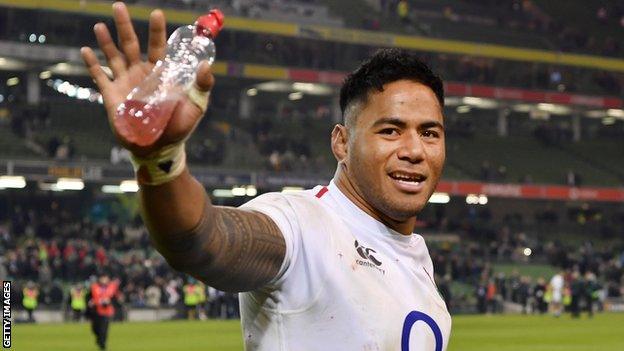 Manu Tuilagi in action for England