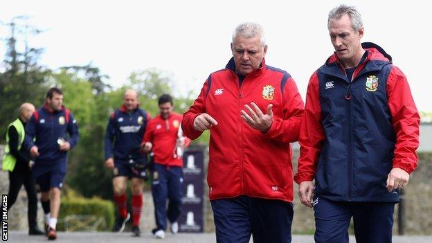 Warren Gatland and Rob Howley