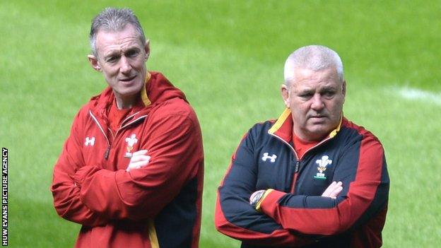 Rob Howley and Warren Gatland