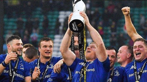 Leinster celebrate