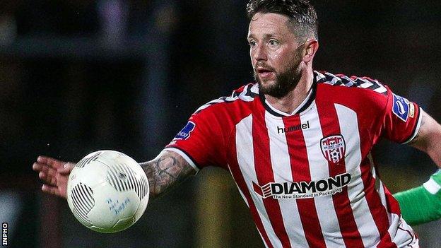 Candystripes forward Rory Patterson missed a first-half penalty in Longford