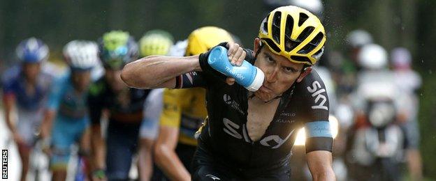 Team Sky rider Geraint Thomas