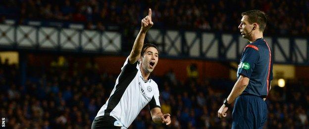 Simon Lappin celebrates his well-struck goal which gave Saints a 2-0 lead