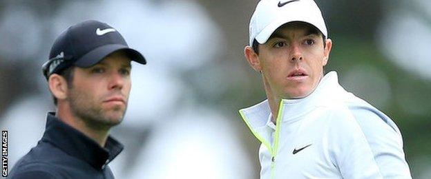 Rory McIlroy and Paul Casey