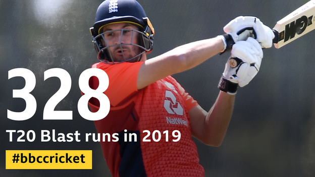 Lewis Gregory - scored 328 T20 Blast runs in 2019