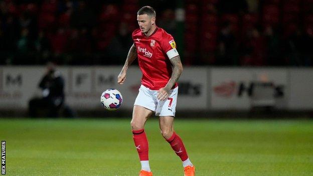 Ben Gladwin playing for Swindon Town