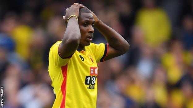 Nigeria and Watford striker Odion Ighalo