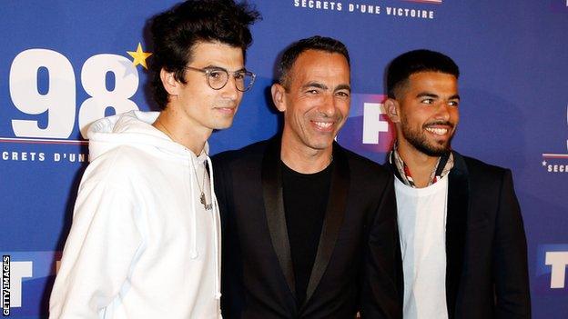 Oan Djorkaeff, right, has followed his father, centre, into professional football