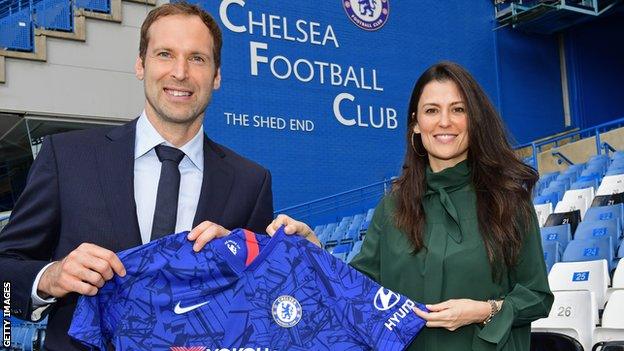 Petr Cech and Marina Granovskaia