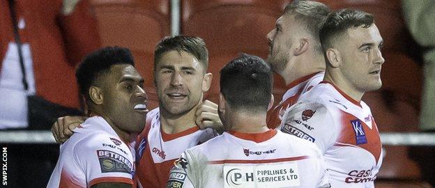 Kevin Naiqama celebrates a try