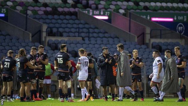 Edinburgh and Ulster players