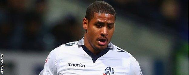 Saidy Janko playing for Bolton Wanderers