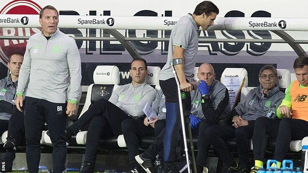 Brendan Rodgers and Erik Sviatchenko