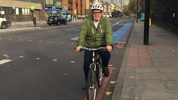 Labour MP Tom Watson cycling