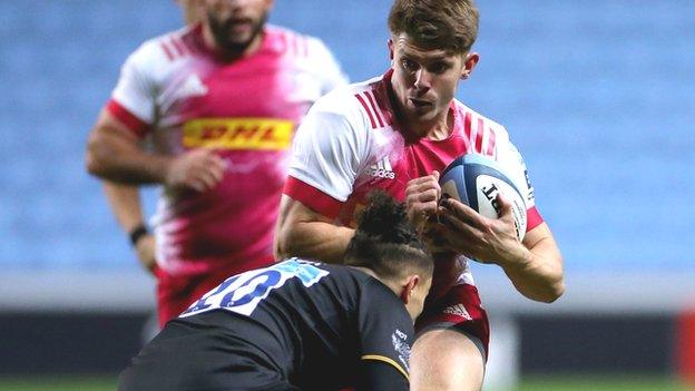 Centre Luke Northmore got the second and fourth of Harlequins' three second-half tries at the CBS Arena