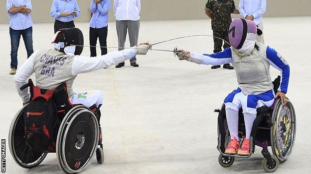 Wheelchair fencing in Rio