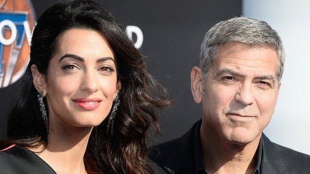 Amal and George Clooney