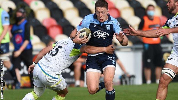 Josh Adams joined Cardiff Blues from Worcester in 2019