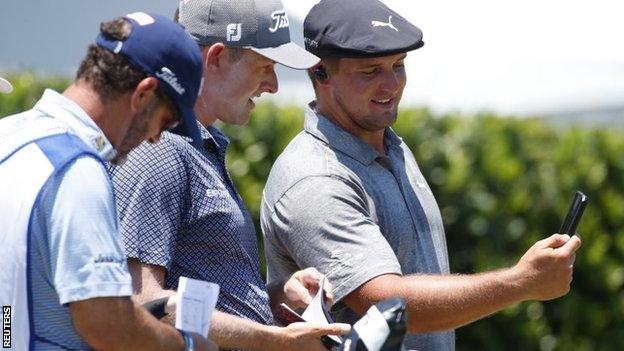 Webb Simpson and Byrson DeChambeau at Hilton Head