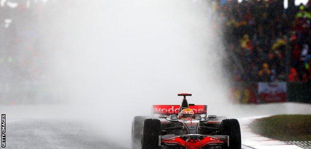 Lewis Hamilton at the 2008 British Grand Prix