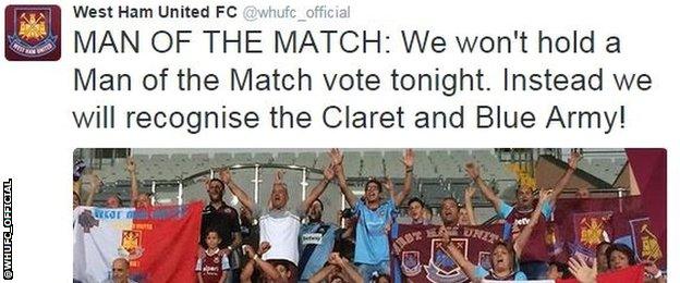 West Ham twitter