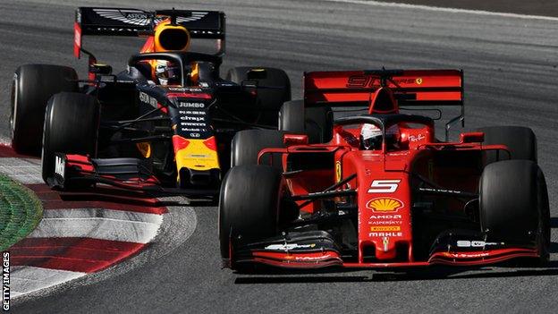 Max Verstappen and Sebastian Vettel