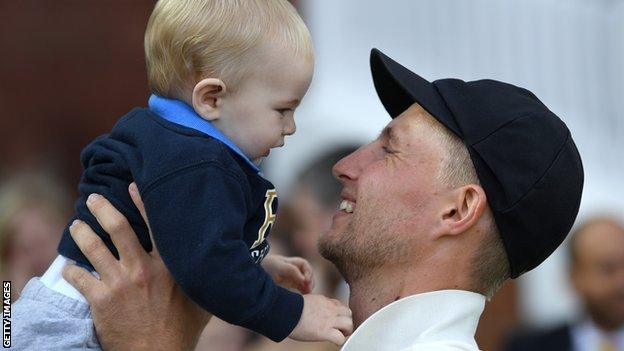 Joe Root and son Archie