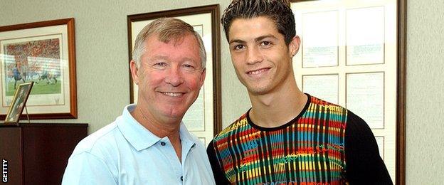 Ronaldo signed for United for £12.2m