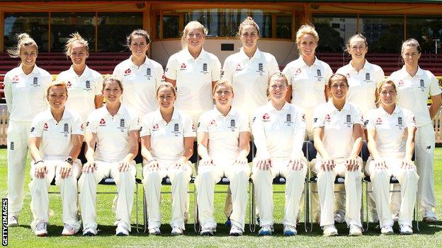 The England Women's Ashes Test squad from 2017-18