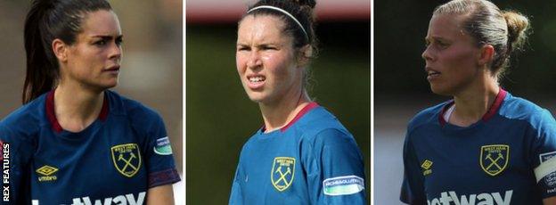 Claire Rafferty, Jane Ross and Gilly Flaherty