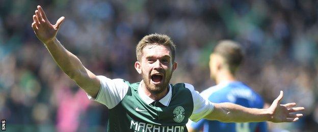 Sam Stanton gave Hibernian an early lead