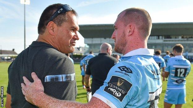 Dave Rennie and Stuart Hogg