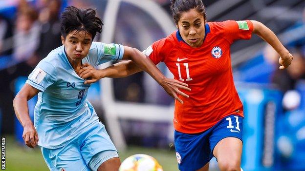 Thailand v Chile from the Women's World Cup