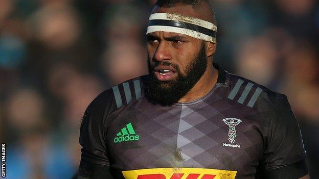 Semi Kunatani in action for Harlequins