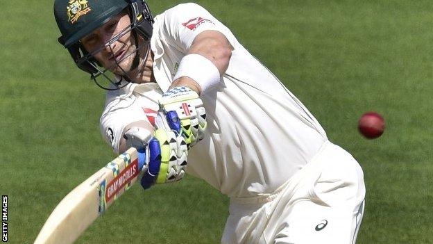 Adam Voges playing for Australia against New Zealand