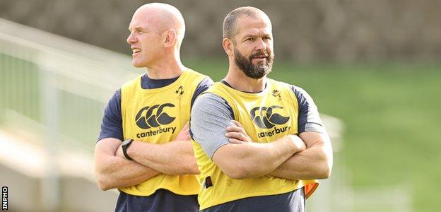 Paul O'Connell and Andy Farrell