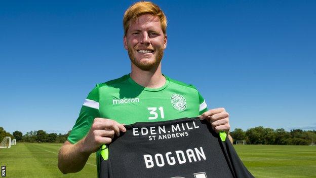 Hibernian goalkeeper Adam Bogdan