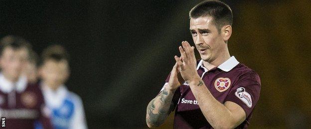 Hearts winger Jamie Walker