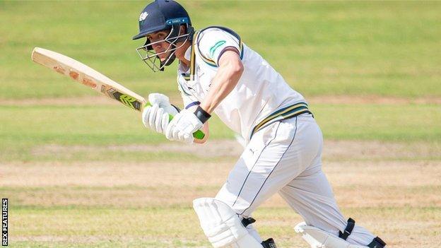 Tom Kohler-Cadmore batting for Yorkshire