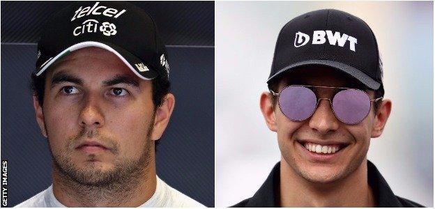 Sergio Perez and Esteban Ocon